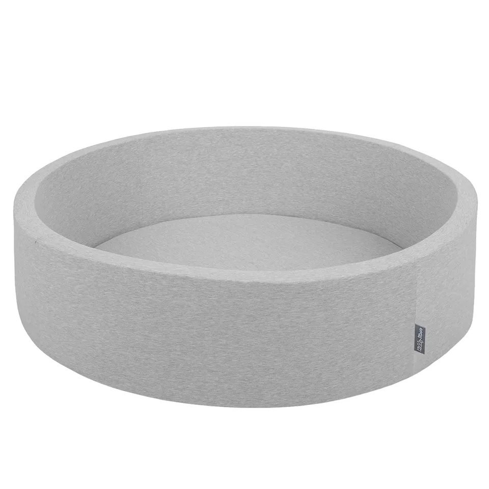 kiddymoon-b-llebad-rund-120-x-30-cm-ohne-b-lle-hellgrau-spielbad image 1