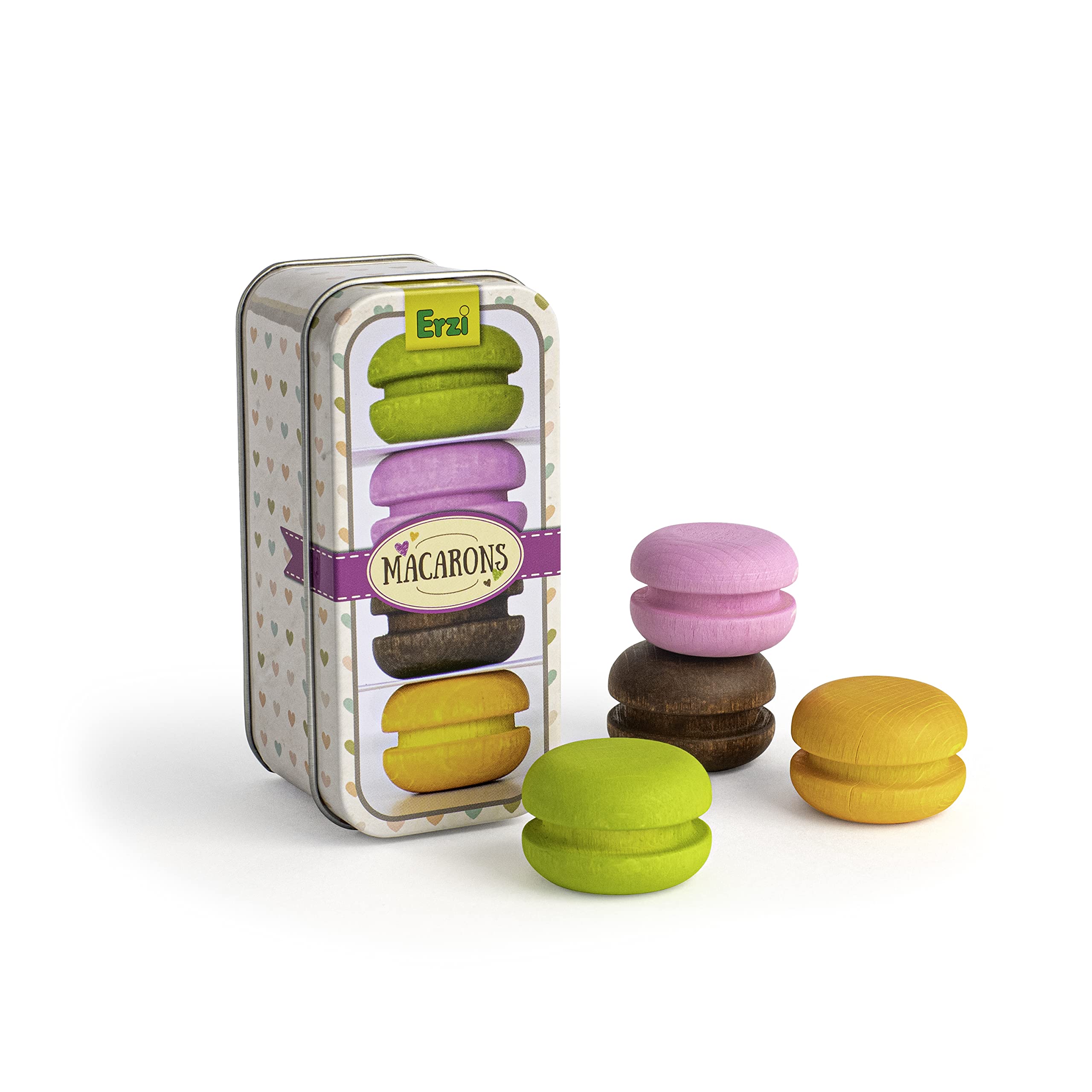 erzi-13255-macarons-kaufladen-holzspielzeug-in-der-dose image 1