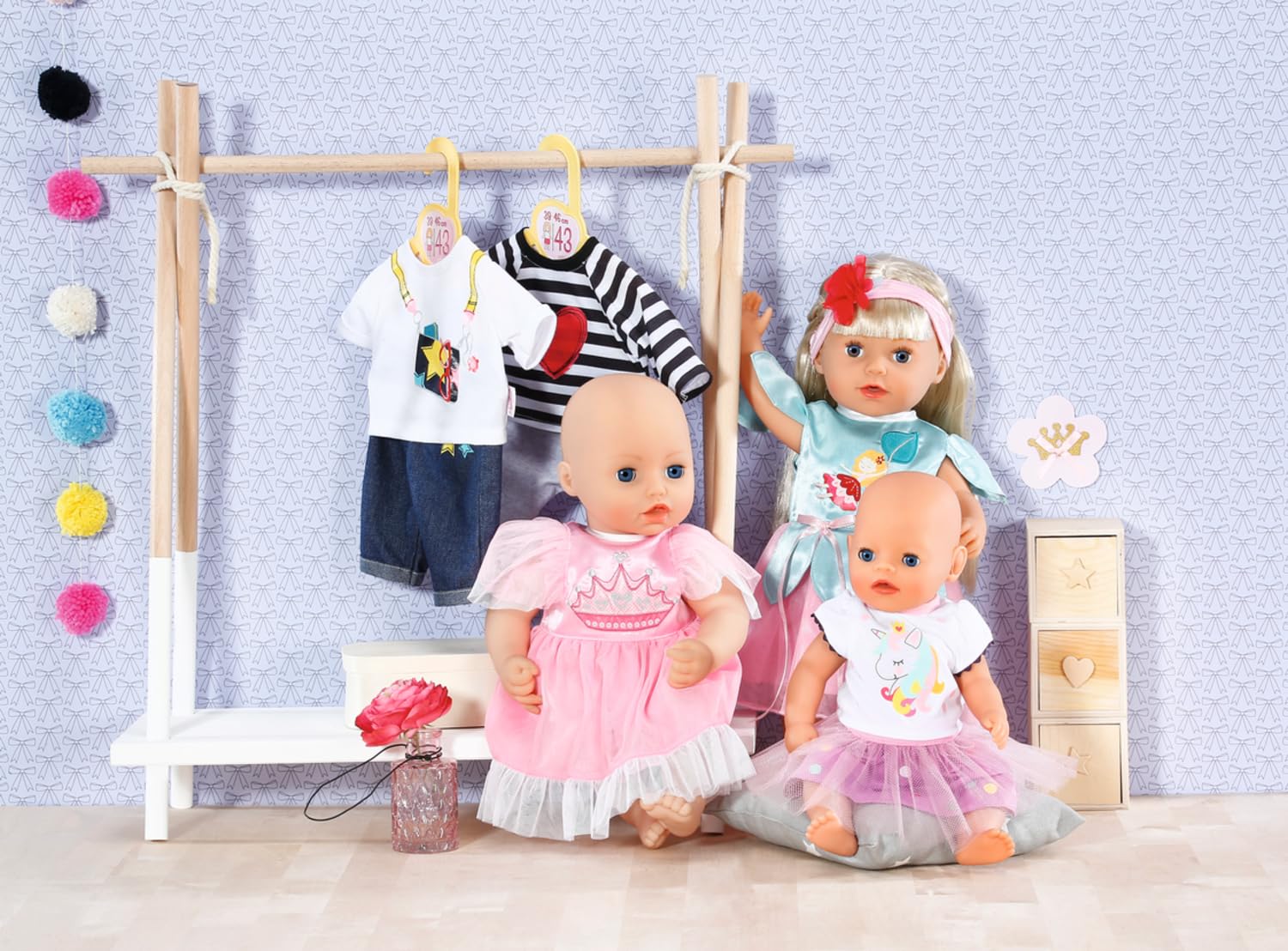 baby-born-dolly-moda-einhorn-shirt-mit-tutu-puppenkleidung-34-38-cm image 5