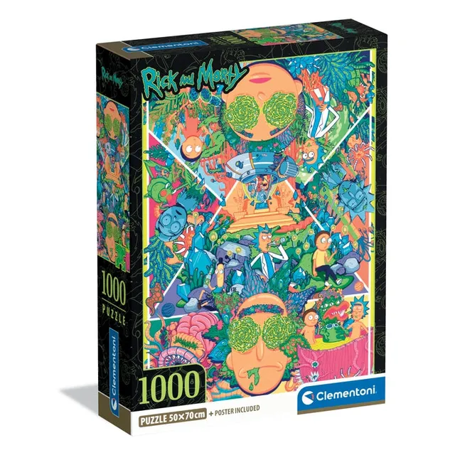 clementoni-rick-morty-puzzle-1000-teile-70-x-50-cm image 1