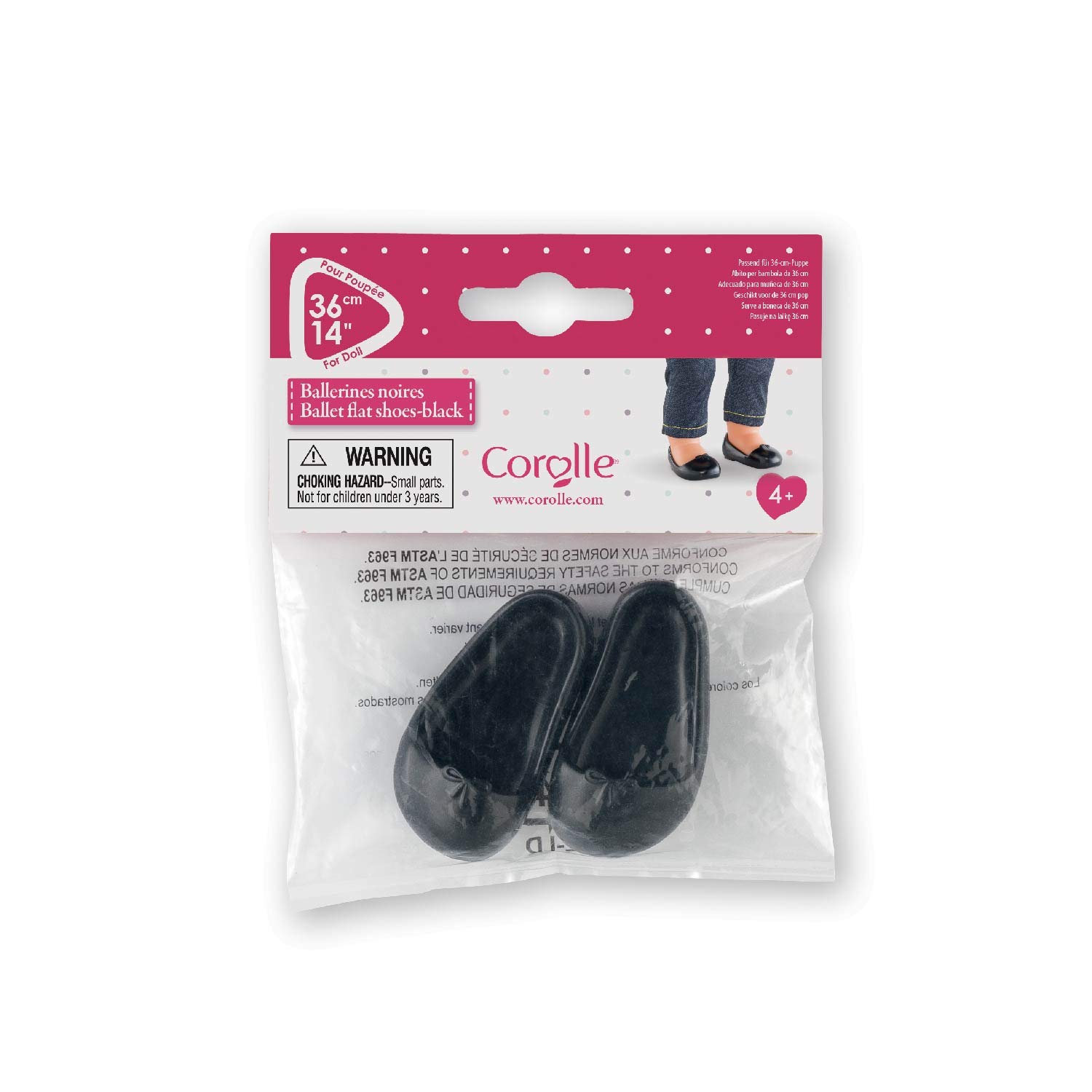 corolle-ma-corolle-ballerinaschuhe-schwarz-f-r-36-cm-puppen image 2