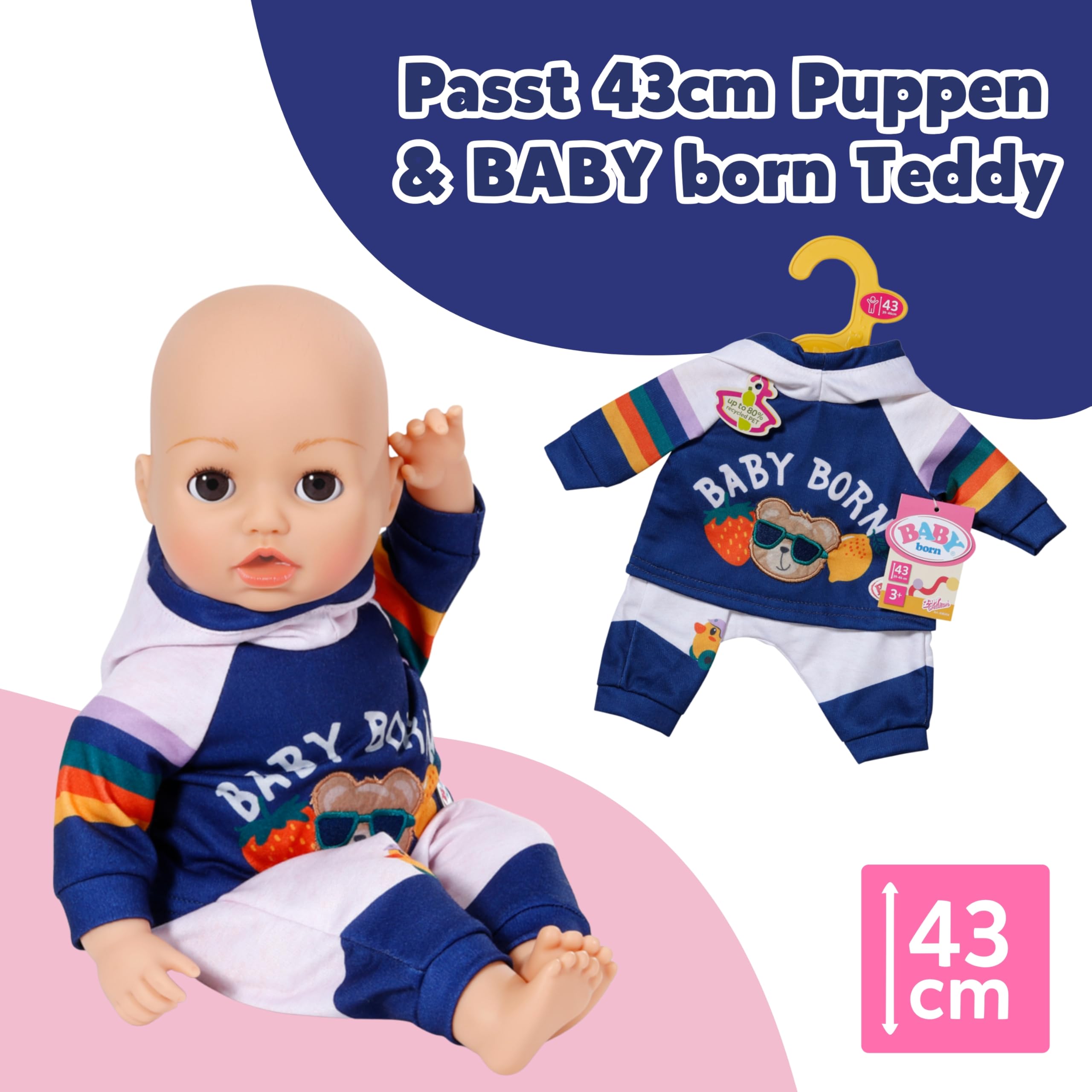 baby-born-jogginganzug-navy-hoodie-puppenkleidung-43-cm image 5