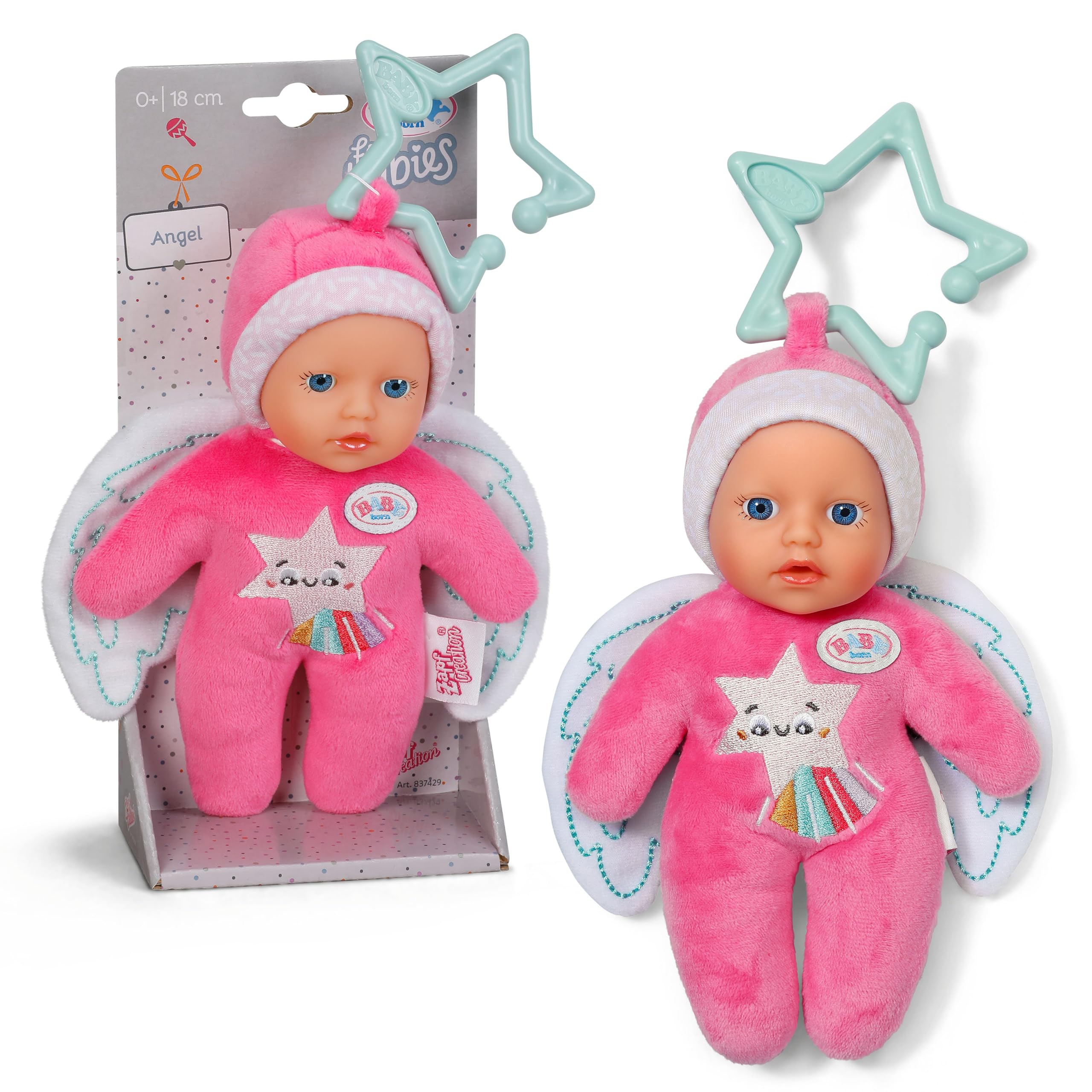 baby-born-engel-f-r-babys-18-cm-kuschelpuppe-mit-rassel-3-fach-sortiert image 7