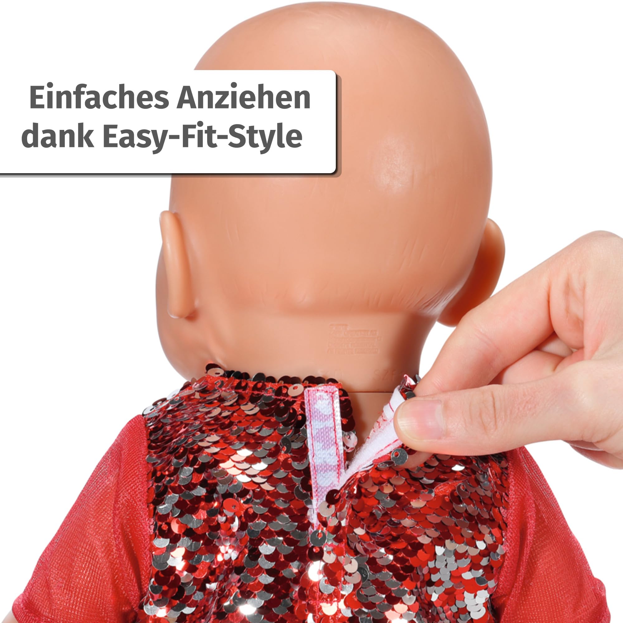 baby-born-weihnachtsoutfit-43cm-weihnachtskleid-mit-pailletten-leggings-und-m-tz image 5