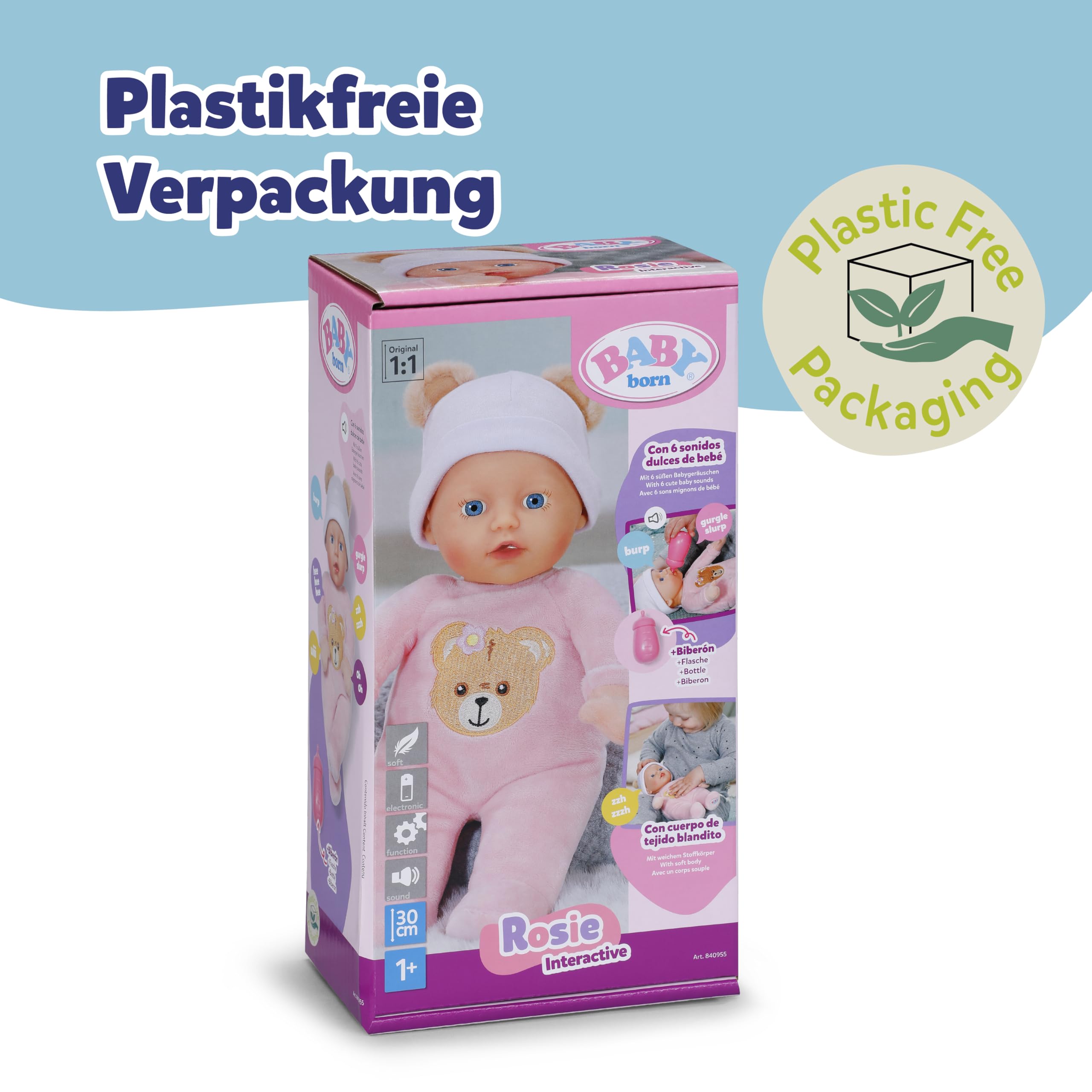 baby-born-interactive-rosie-30-cm-babypuppe-mit-6-soundfunktionen-inkl-fl-schche image 8