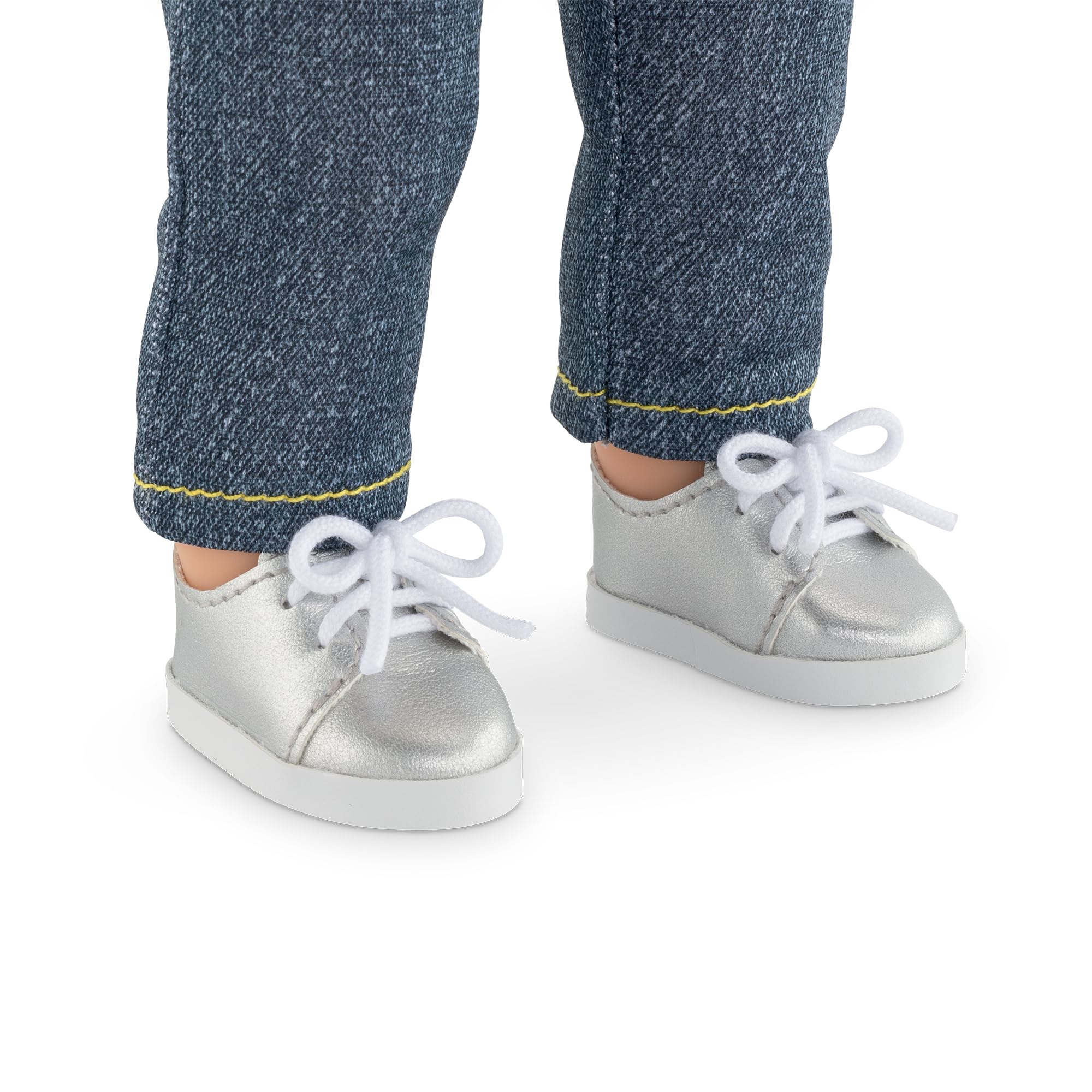 corolle-silberne-schuhe-puppenschuhe-f-r-36-cm-ma-corolle-puppen-ab-4-jahren image 3