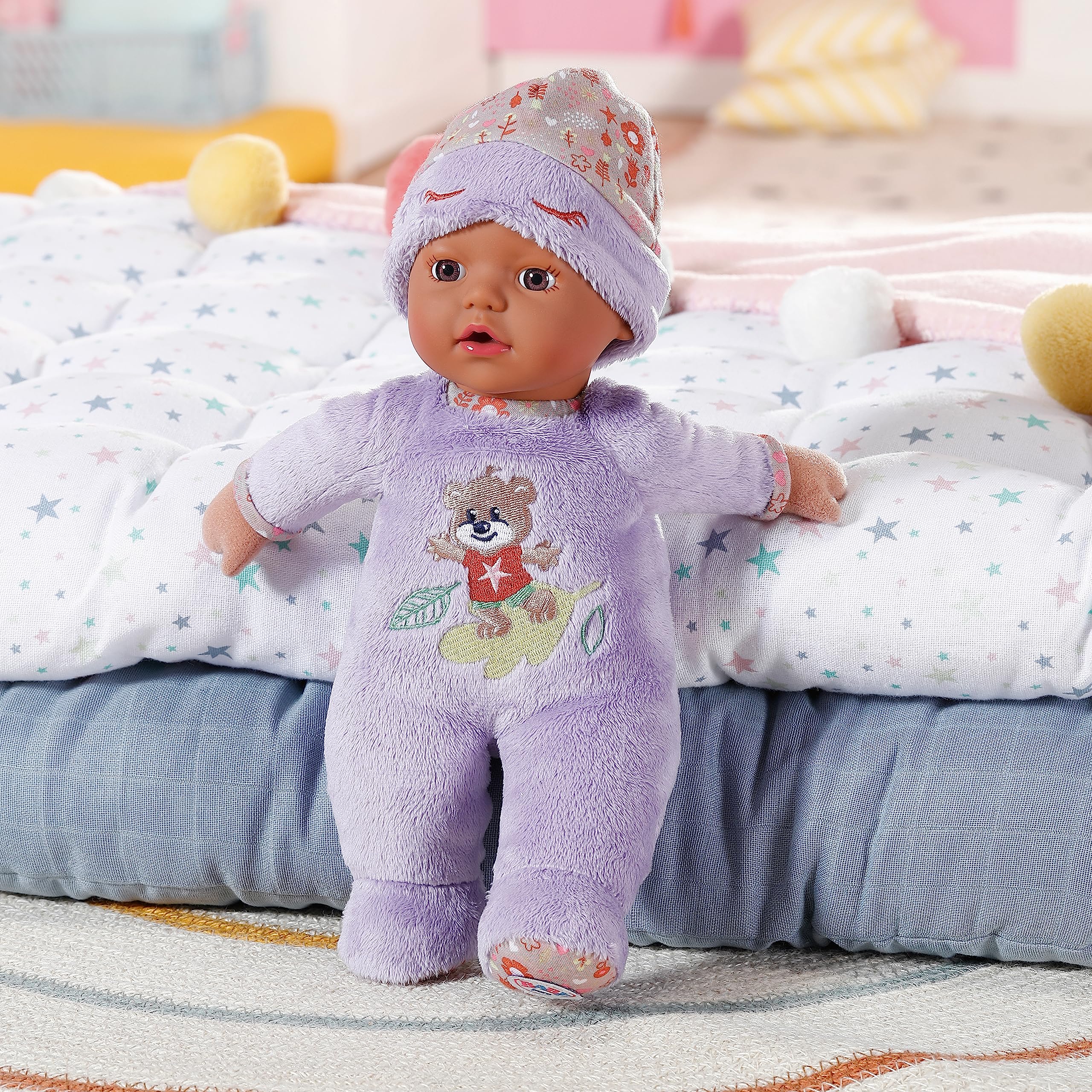 baby-born-sleepy-for-babies-stoffpuppe-lila-30-cm-mit-rassel-833438 image 3