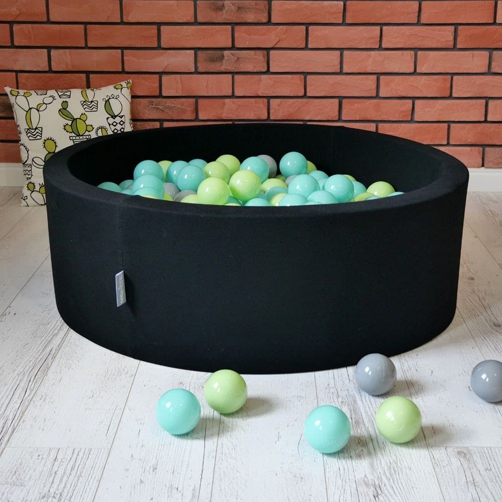 kiddymoon-b-llebad-mit-200-b-llen-7-cm-schwarz-wei-grau-hellt-rkis image 3