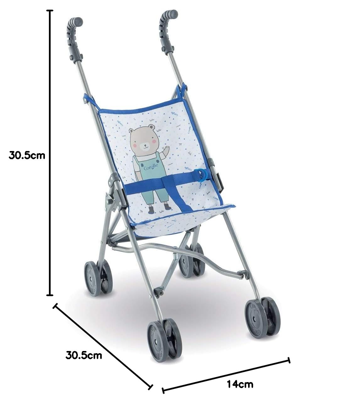 corolle-9000140730-mon-grand-poupon-puppenbuggy-blau-f-r-36-42-cm image 6