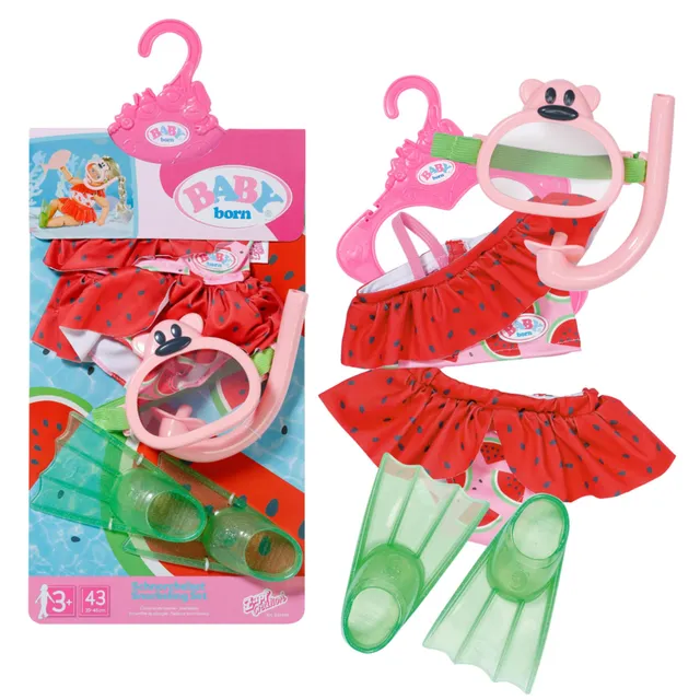 baby-born-tauchspa-schnorchelset-mit-bikini-f-r-43-cm-puppen image 1