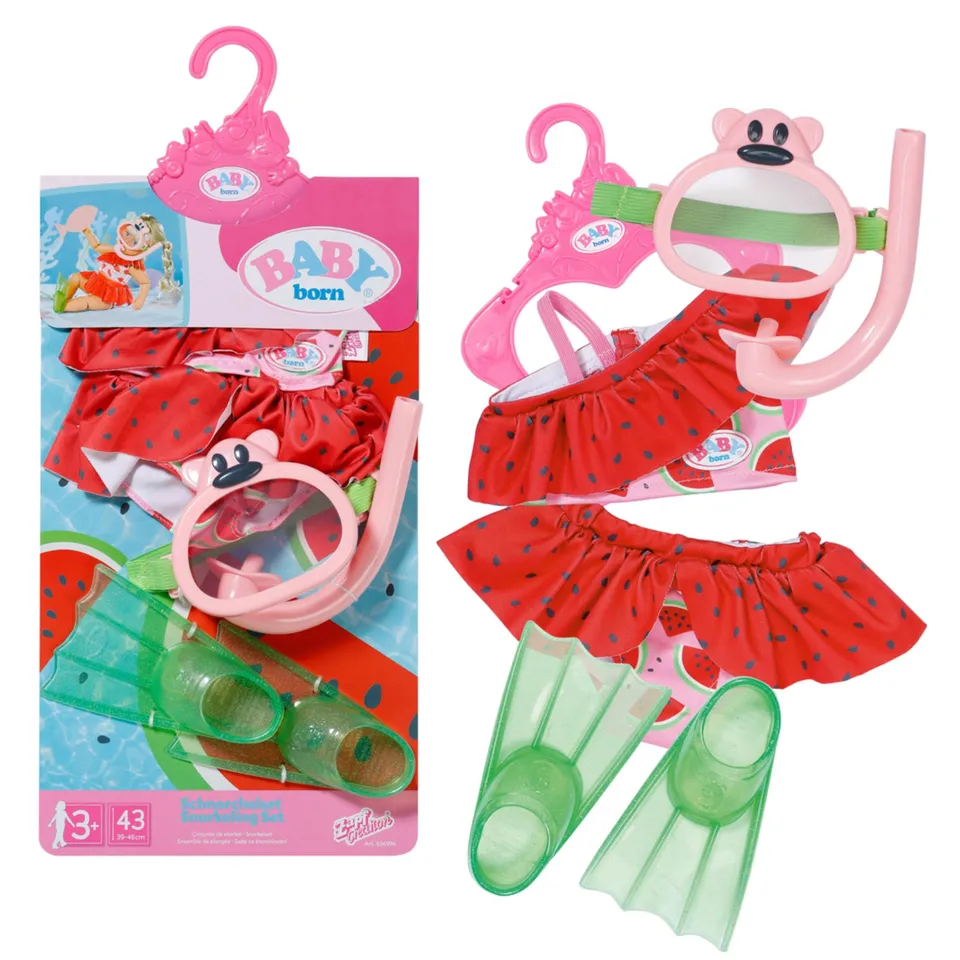 baby-born-tauchspa-schnorchelset-mit-bikini-f-r-43-cm-puppen image 1