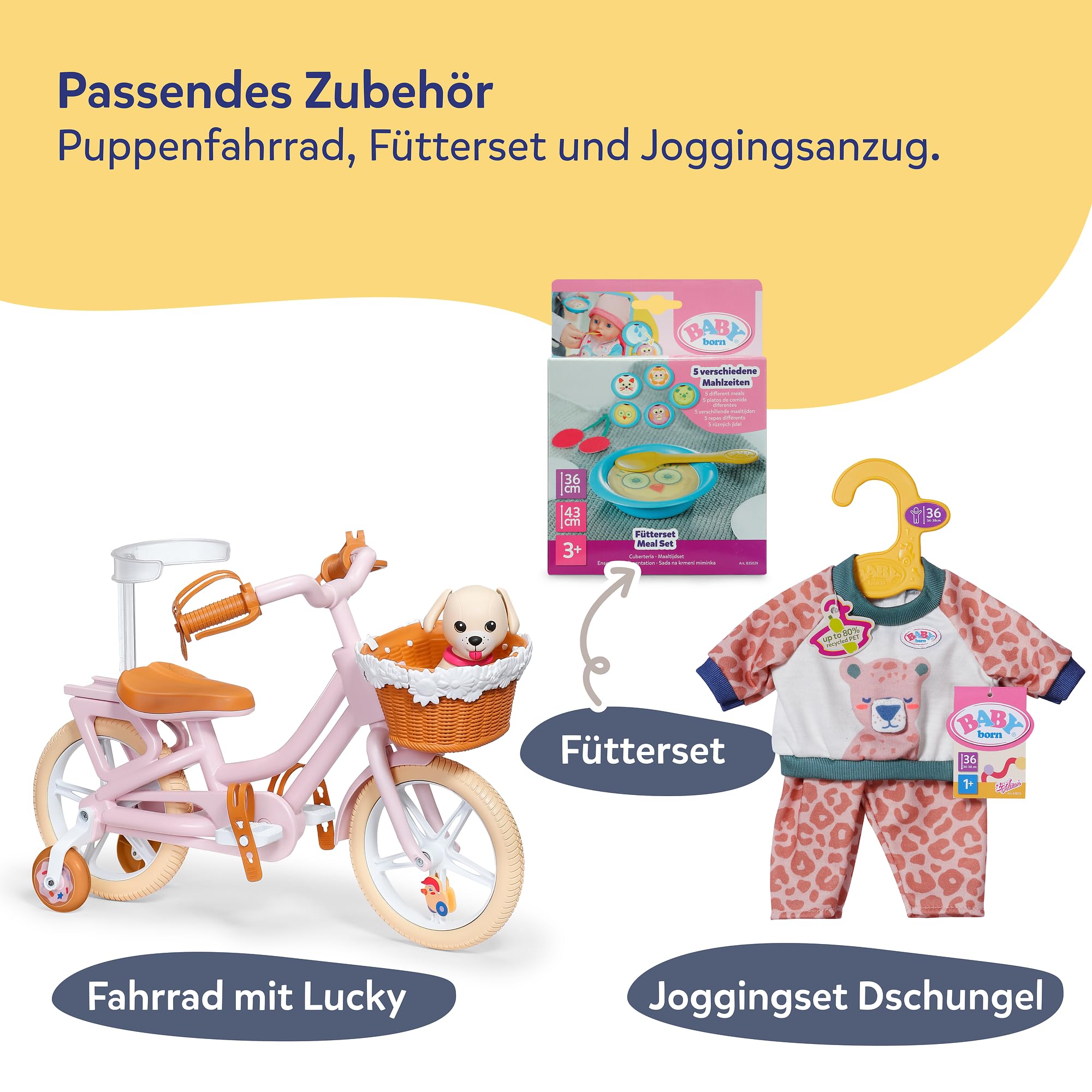 baby-born-lukas-36-cm-babypuppe-im-hunde-strampler-mit-7-funktionen image 8