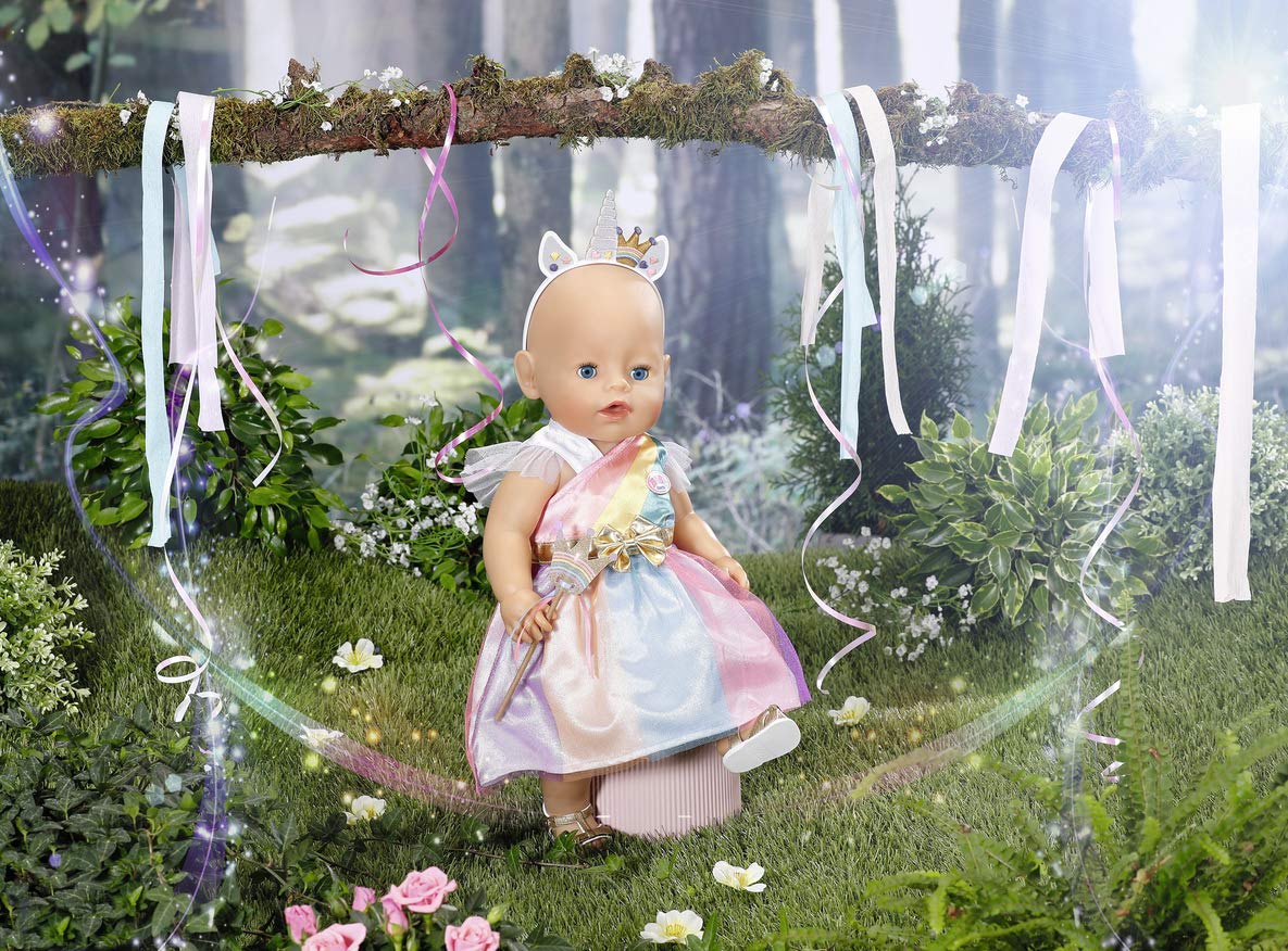 baby-born-832028-fantasy-deluxe-prinzessin-regenbogen-kost-m-f-r-43-cm-puppen image 4