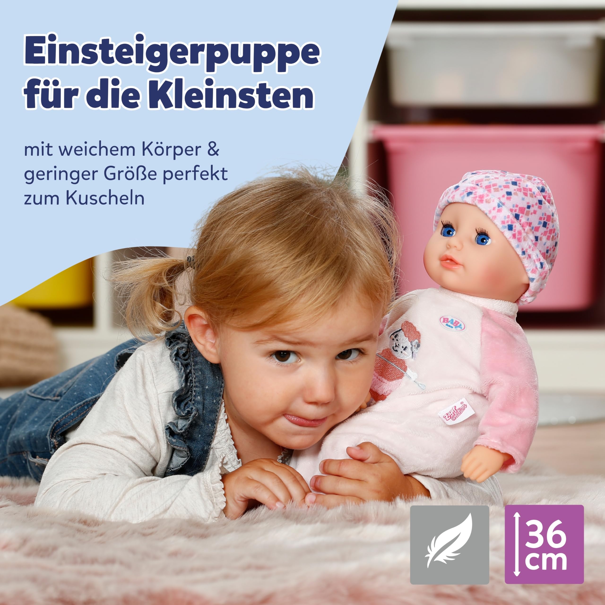 baby-born-anna-rose-36-cm-stoffpuppe-mit-schlafaugen-und-fl-schchen image 3