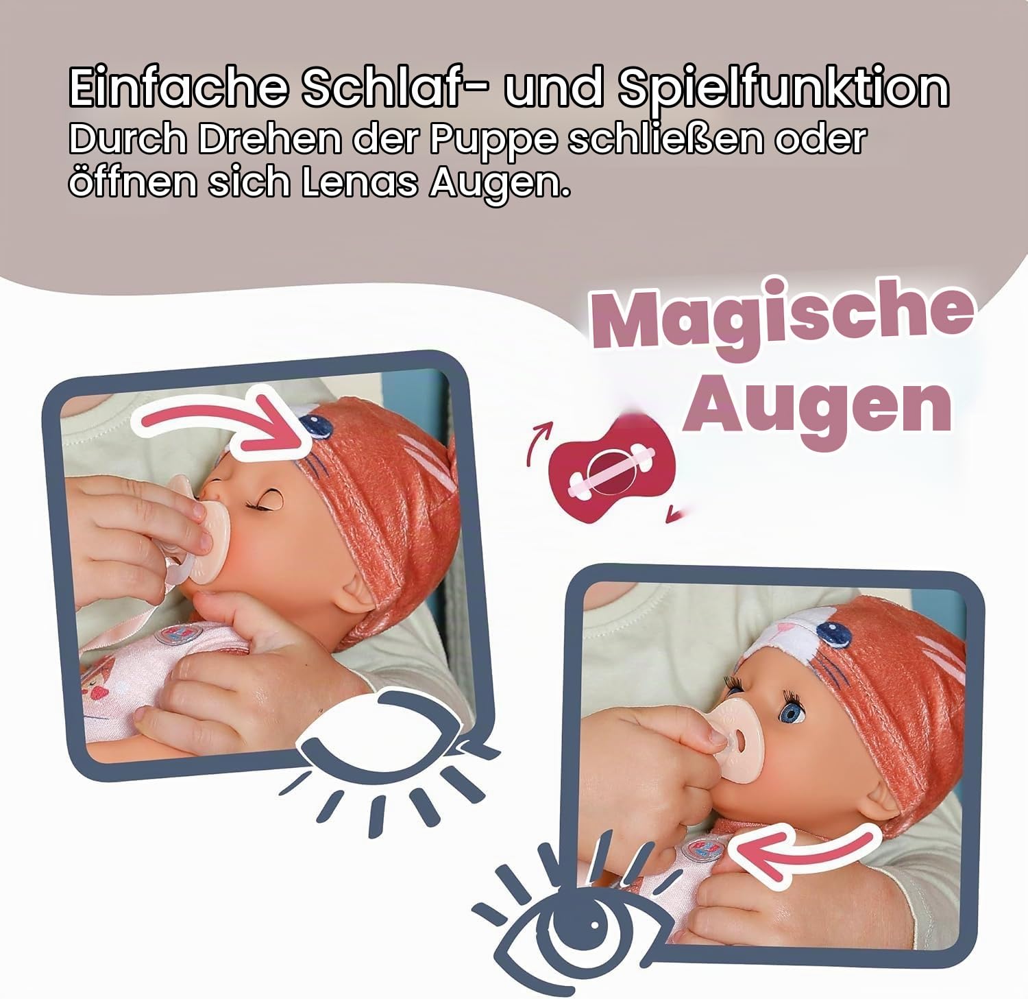 baby-born-lena-katze-36-cm-funktionspuppe-mit-7-funktionen image 3
