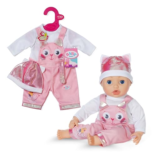 baby-born-k-tzchen-onesie-mit-latzhose-und-m-tze-f-r-43-cm-puppen image 8