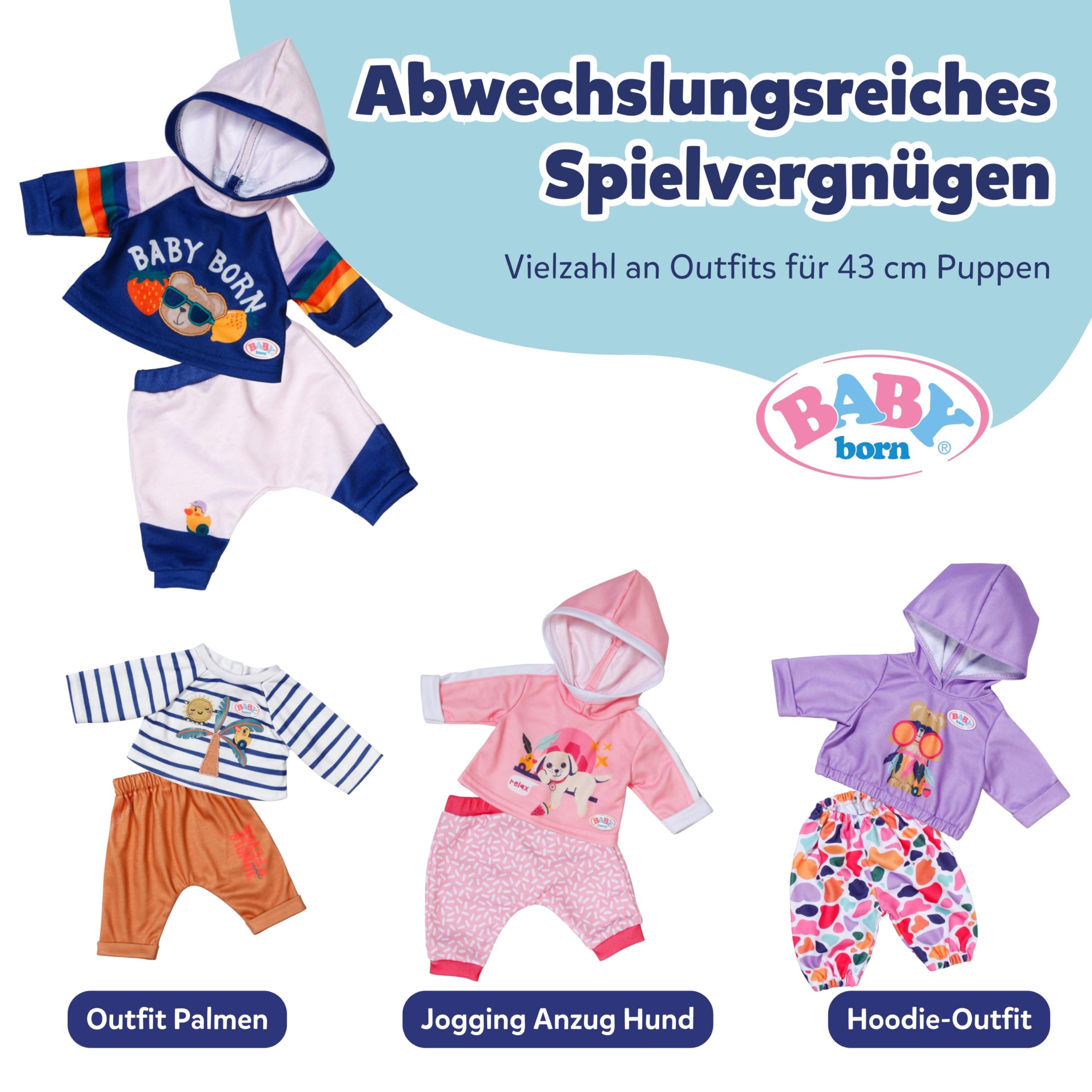baby-born-jogginganzug-navy-hoodie-puppenkleidung-43-cm image 6