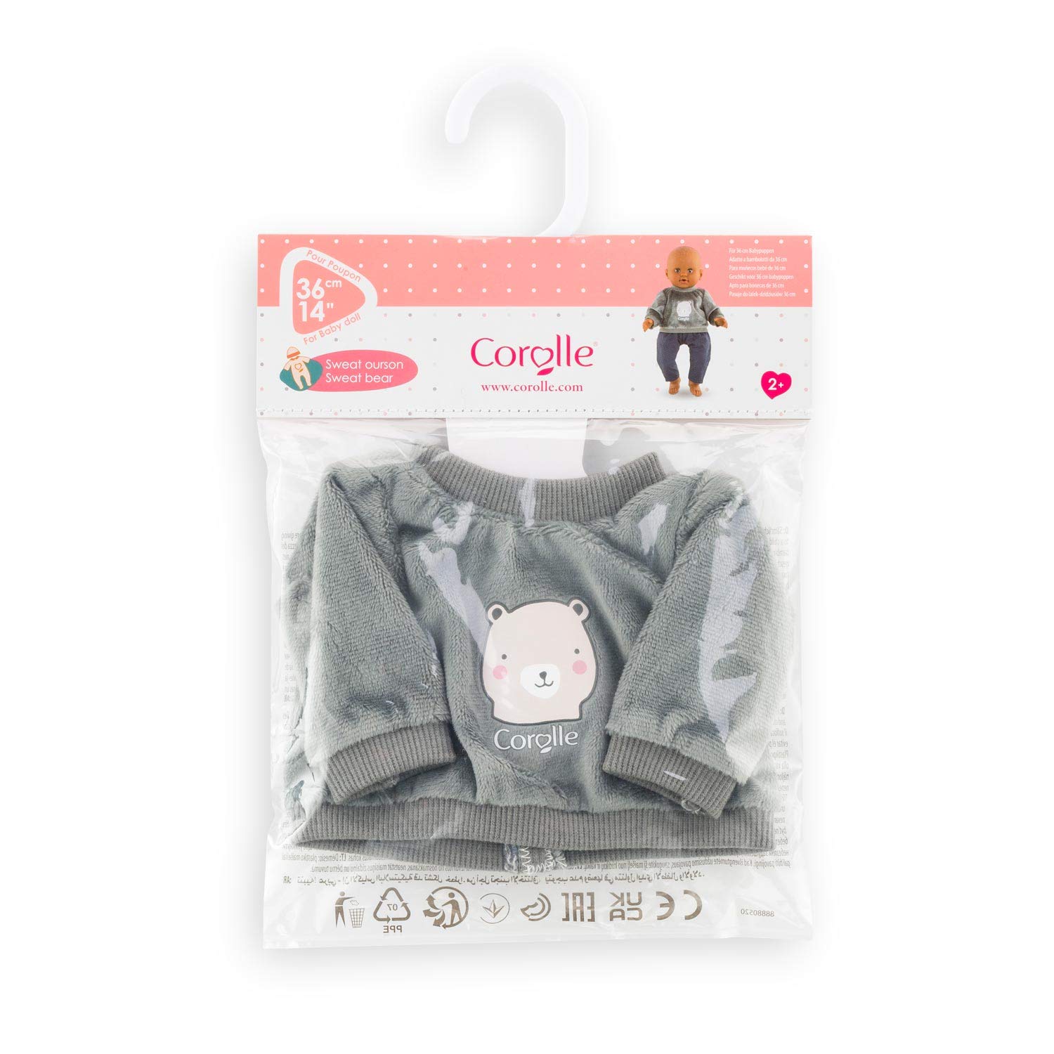 corolle-mon-grand-poupon-pullover-b-r-f-r-36-cm-babypuppen image 3