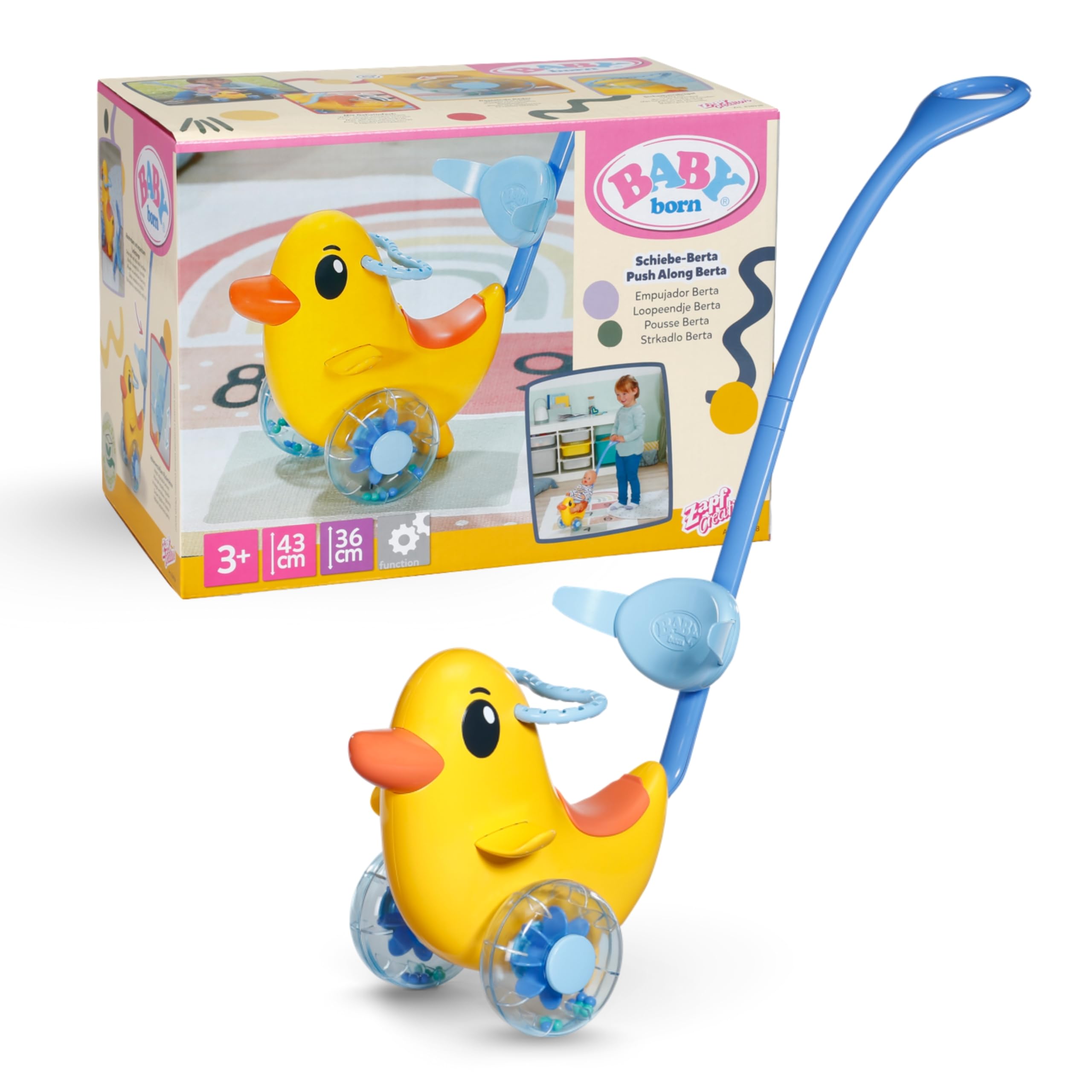 baby-born-schiebe-berta-mit-lenkstange-f-r-36cm-und-43cm-puppen image 1