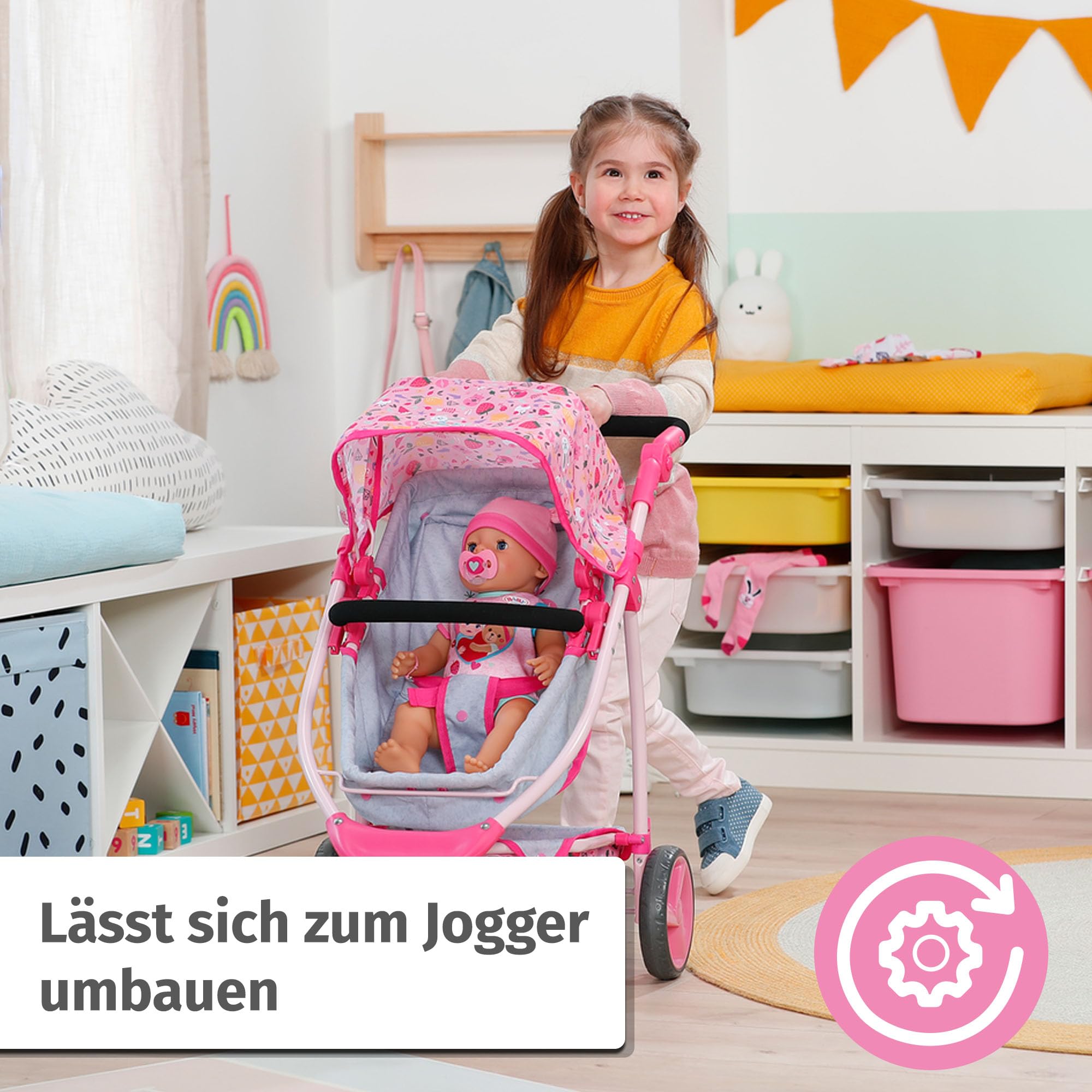 baby-born-deluxe-puppenwagen-mit-verstellbarer-liegefl-che-834145 image 3