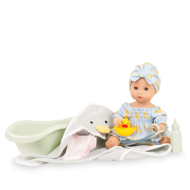 g-tz-sleepy-aquini-girl-little-duck-badepuppe-33-cm-9-tlg-mit-badewanne image 1