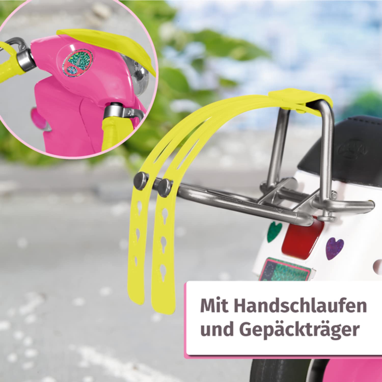 baby-born-city-rc-glam-scooter-ferngesteuert-mit-licht-f-r-puppen-rosa image 5