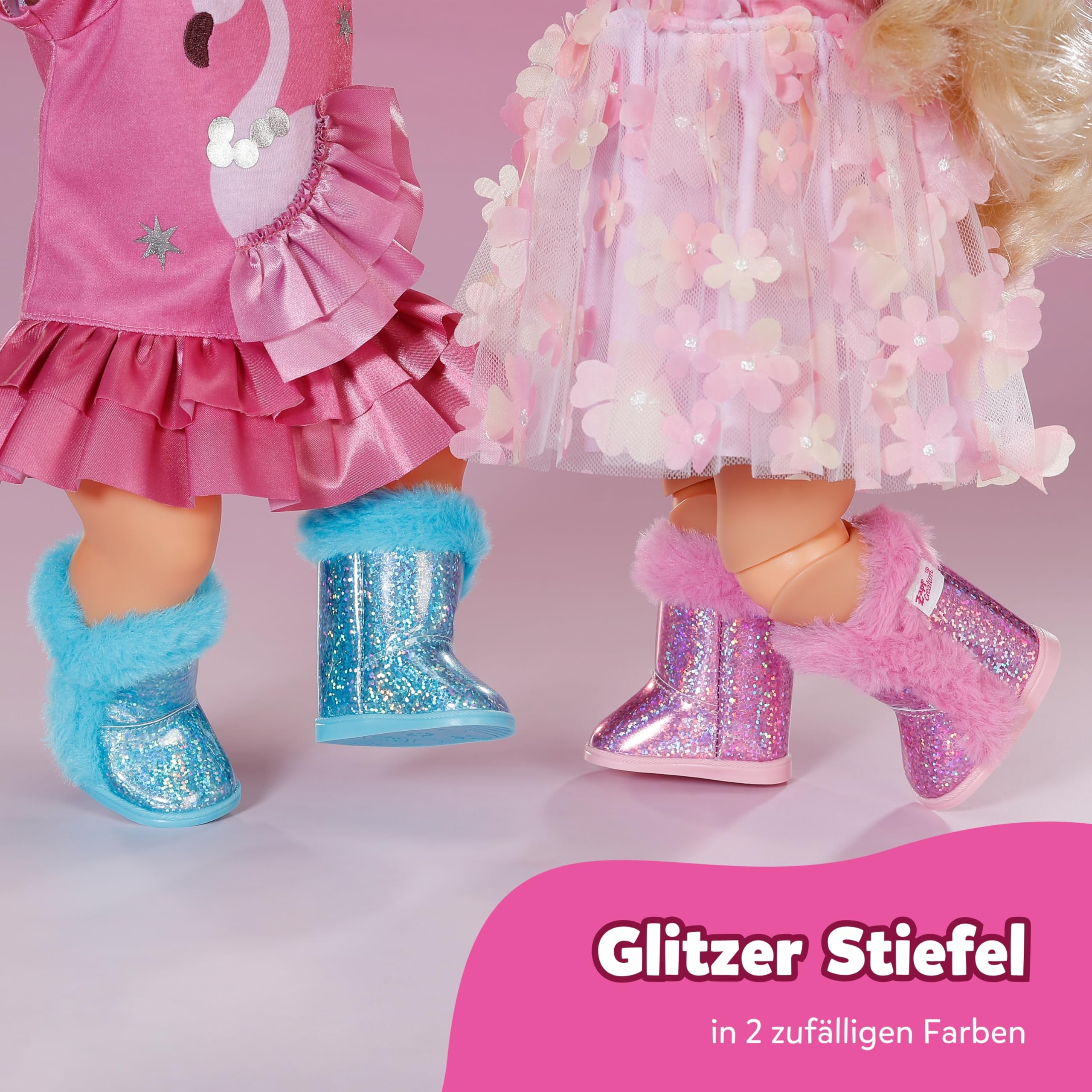 baby-born-glitzerstiefel-f-r-43-cm-puppen-blau-pink-sortiert image 3