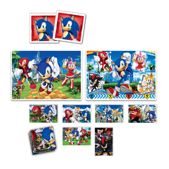 clementoni-edukit-4-in-1-sonic-lernspiel-set-puzzle-memo-w-rfelpuzzle image 2