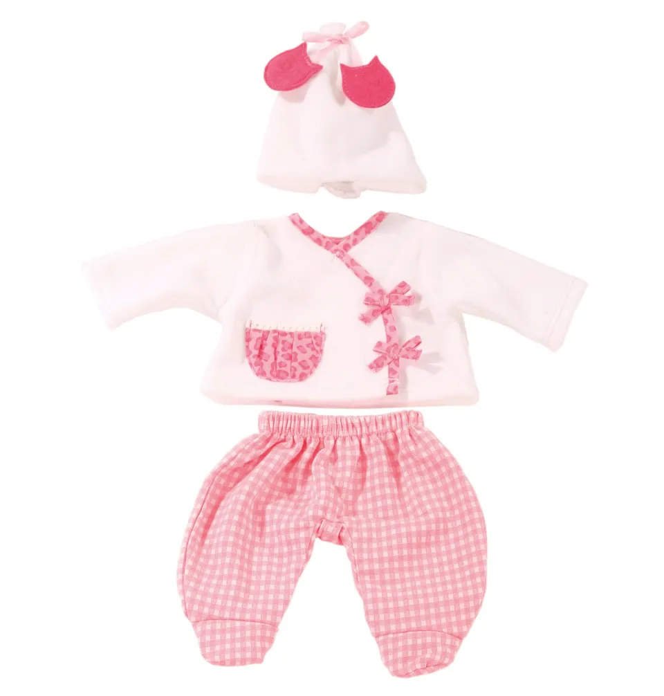 g-tz-3402588-kombi-leo-karo-puppenkleidung-gr-s-30-33-cm-3-teilig image 1