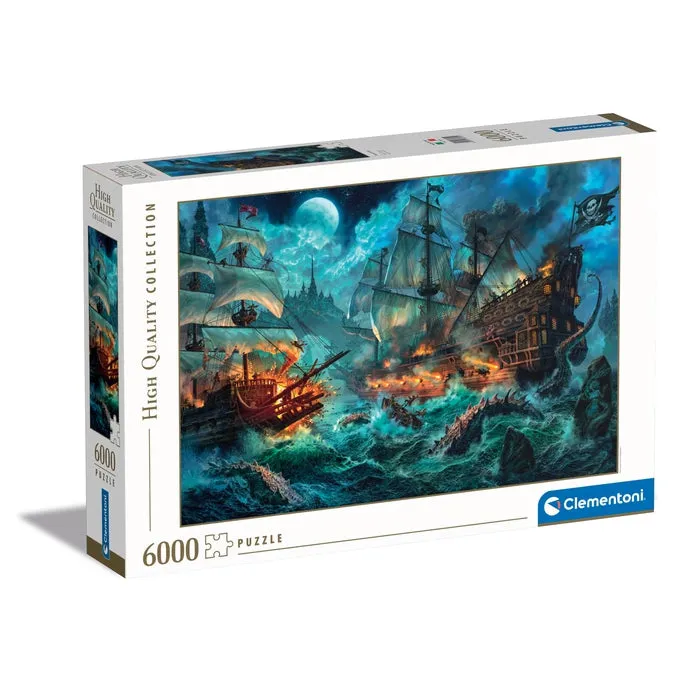 clementoni-pirates-battle-puzzle-6000-teile-168-6-x-118-4-cm image 1