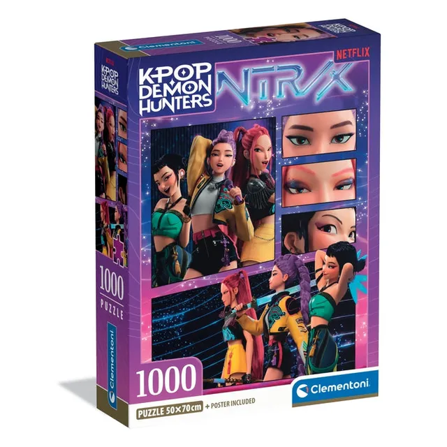 clementoni-kpop-demon-hunters-puzzle-1000-teile-70-x-50-cm image 1