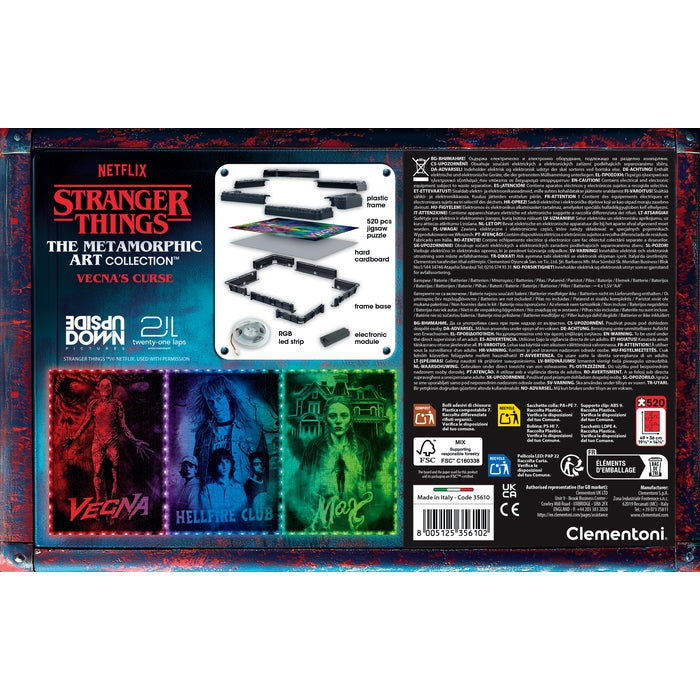 clementoni-metamorphic-art-collection-vecna-stranger-things-led-puzzle-520-teile image 6