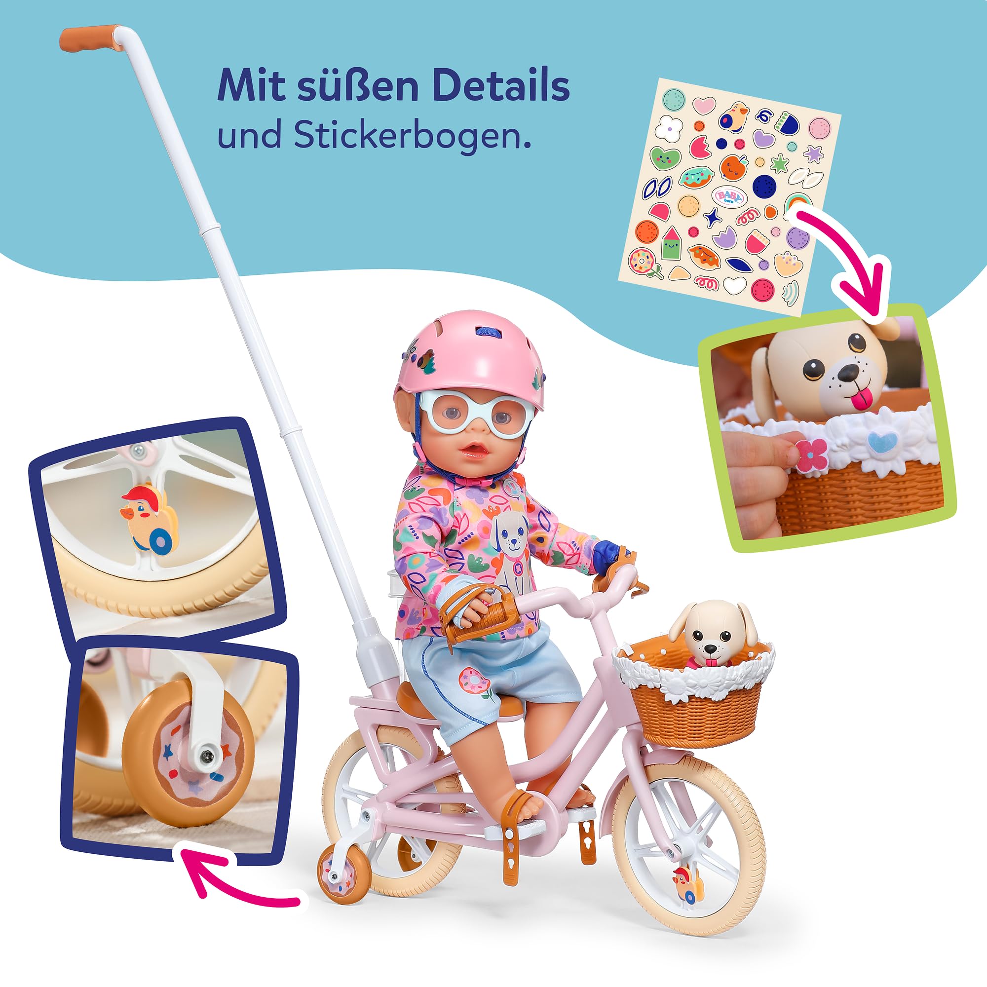 baby-born-fahrrad-mit-lucky-f-r-36cm-und-43cm-puppen image 7