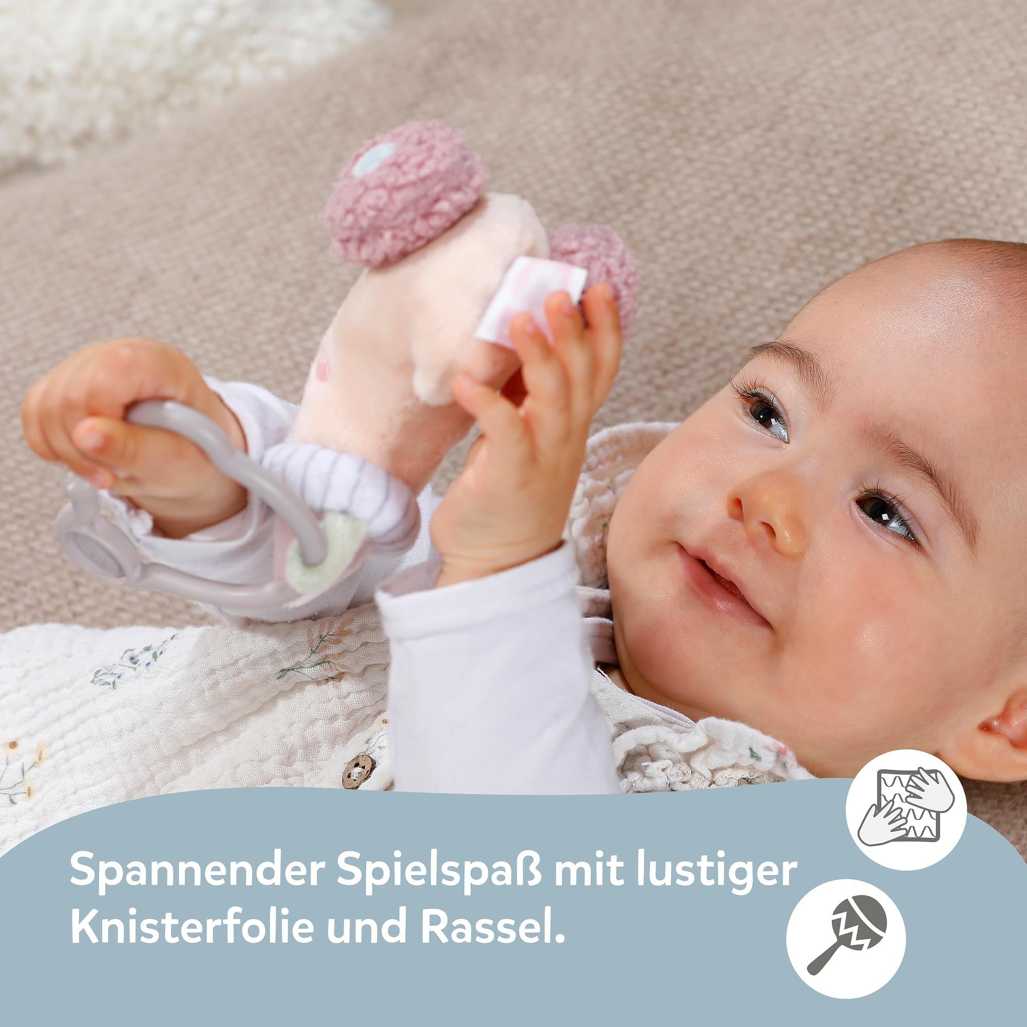 baby-born-for-babies-pl-sch-fl-schchen-mit-rassel-knisterfolie-und-clip image 4
