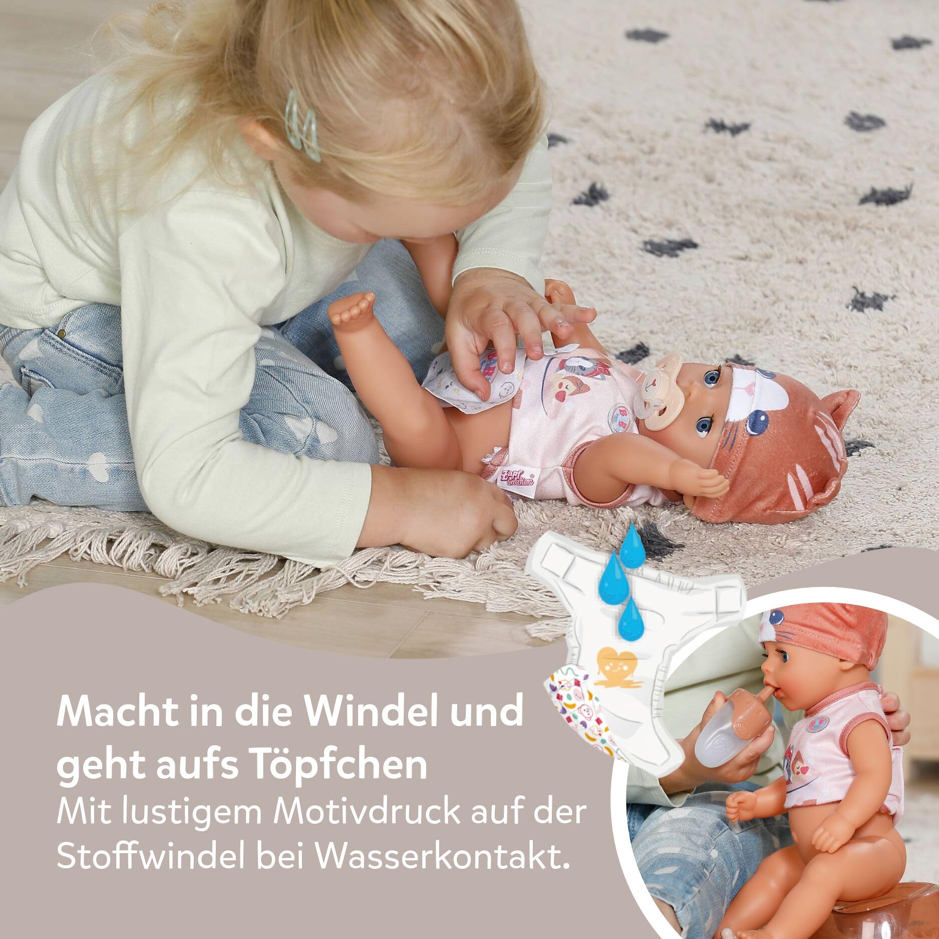 baby-born-lena-36-cm-babypuppe-im-katzen-strampler-7-funktionen image 5