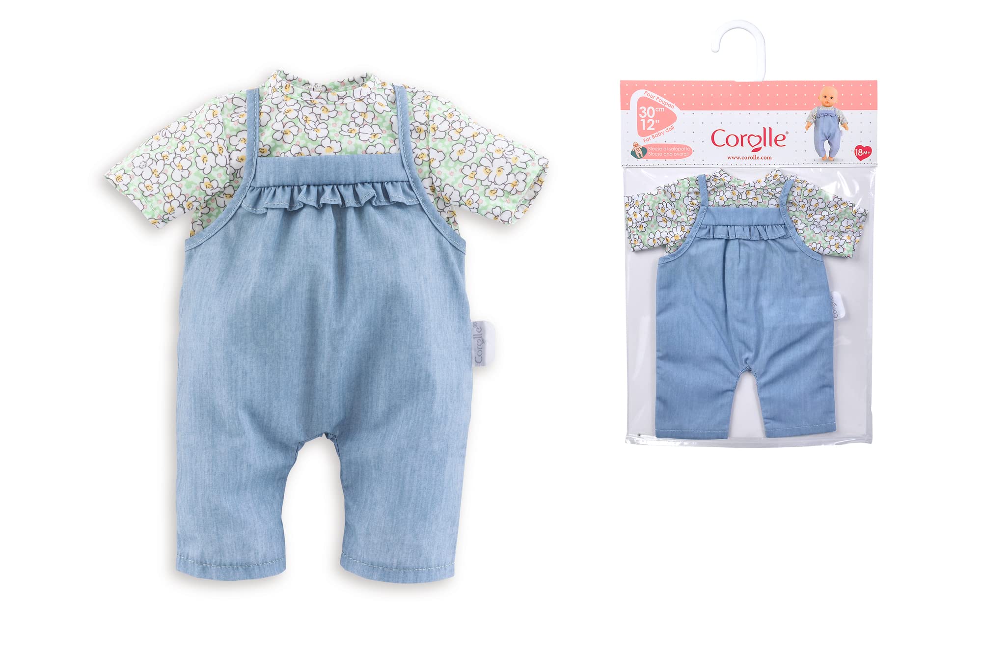 corolle-ma-premiere-poupee-latzhose-mit-bluse-f-r-30-cm-babypuppen image 4