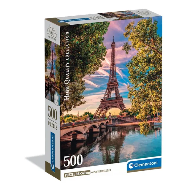 clementoni-along-the-seine-puzzle-500-teile-49-x-36-cm image 1