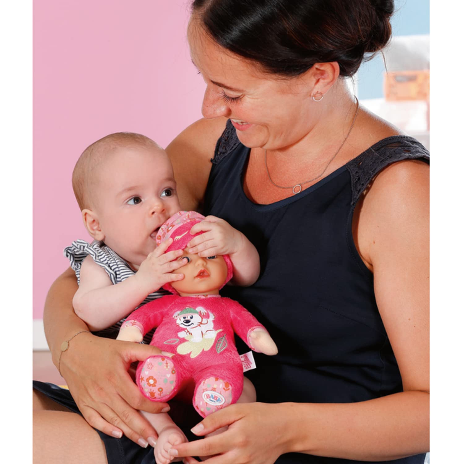 baby-born-sleepy-for-babies-pink-stoffpuppe-30-cm-waschbar-mit-rassel-ab-geburt image 7