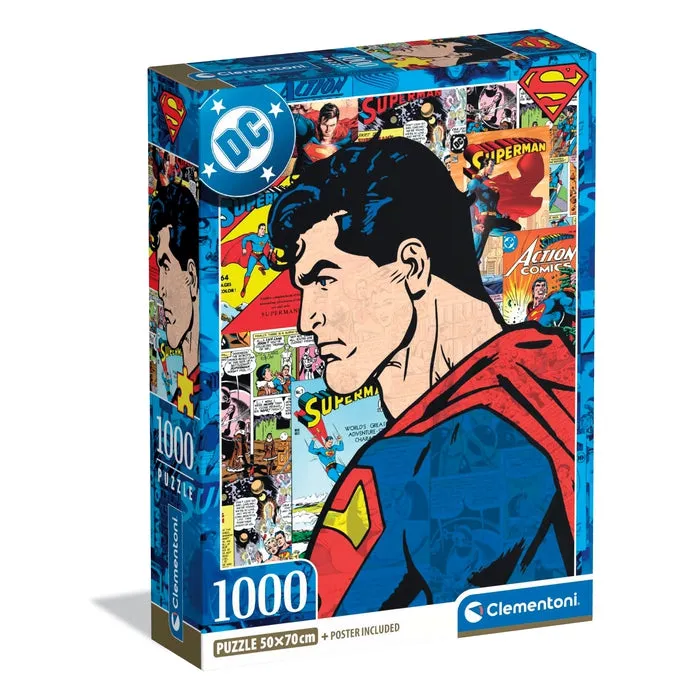 clementoni-superman-puzzle-1000-teile-70-x-50-cm-f-r-erwachsene image 1