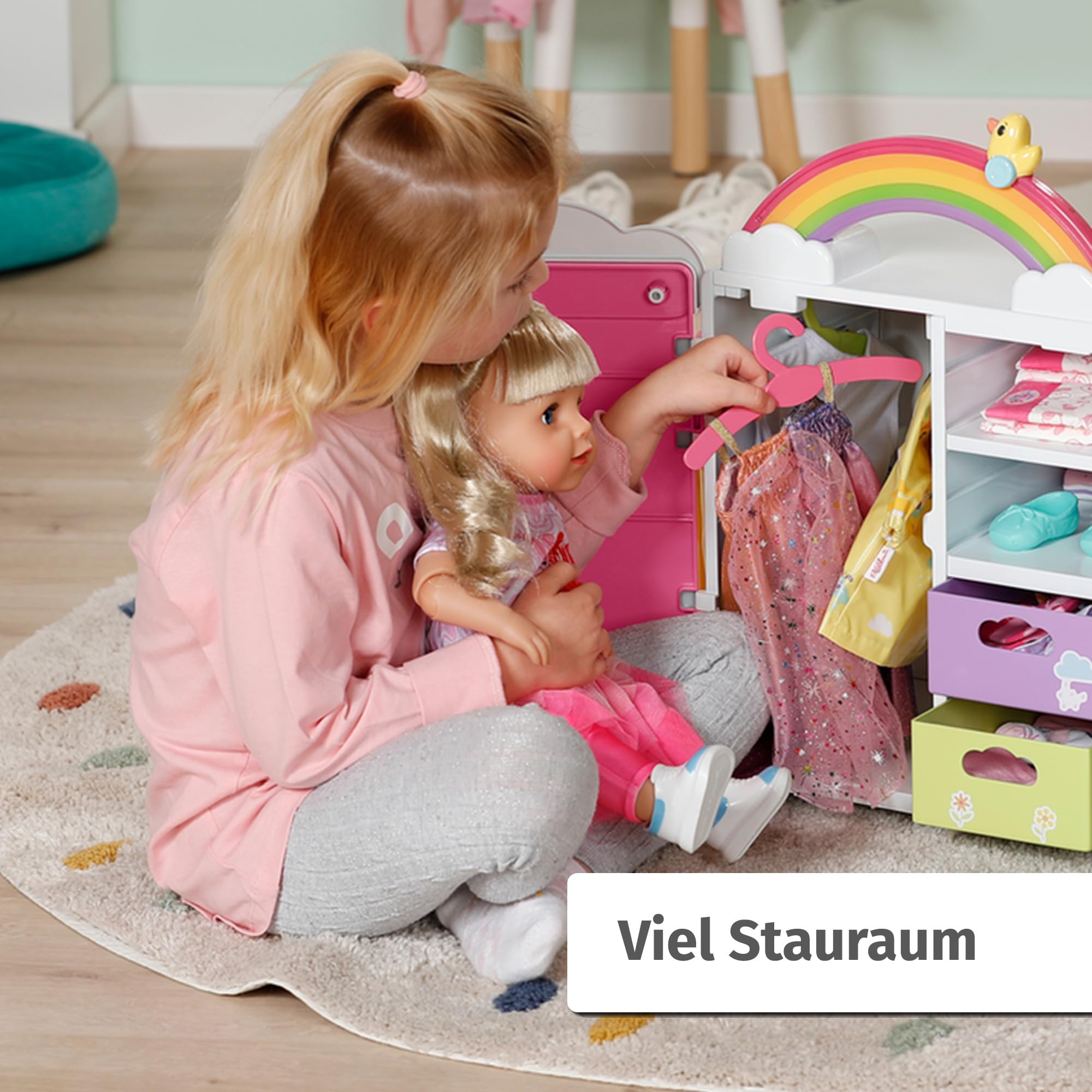 baby-born-regenbogen-kleiderschrank-mit-licht-und-sound image 2
