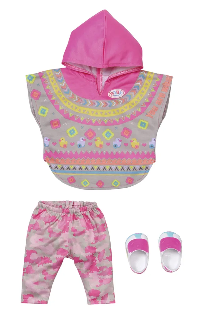 baby-born-deluxe-trendy-poncho-puppenkleidung-3-teilig-f-r-43-cm-puppen image 1