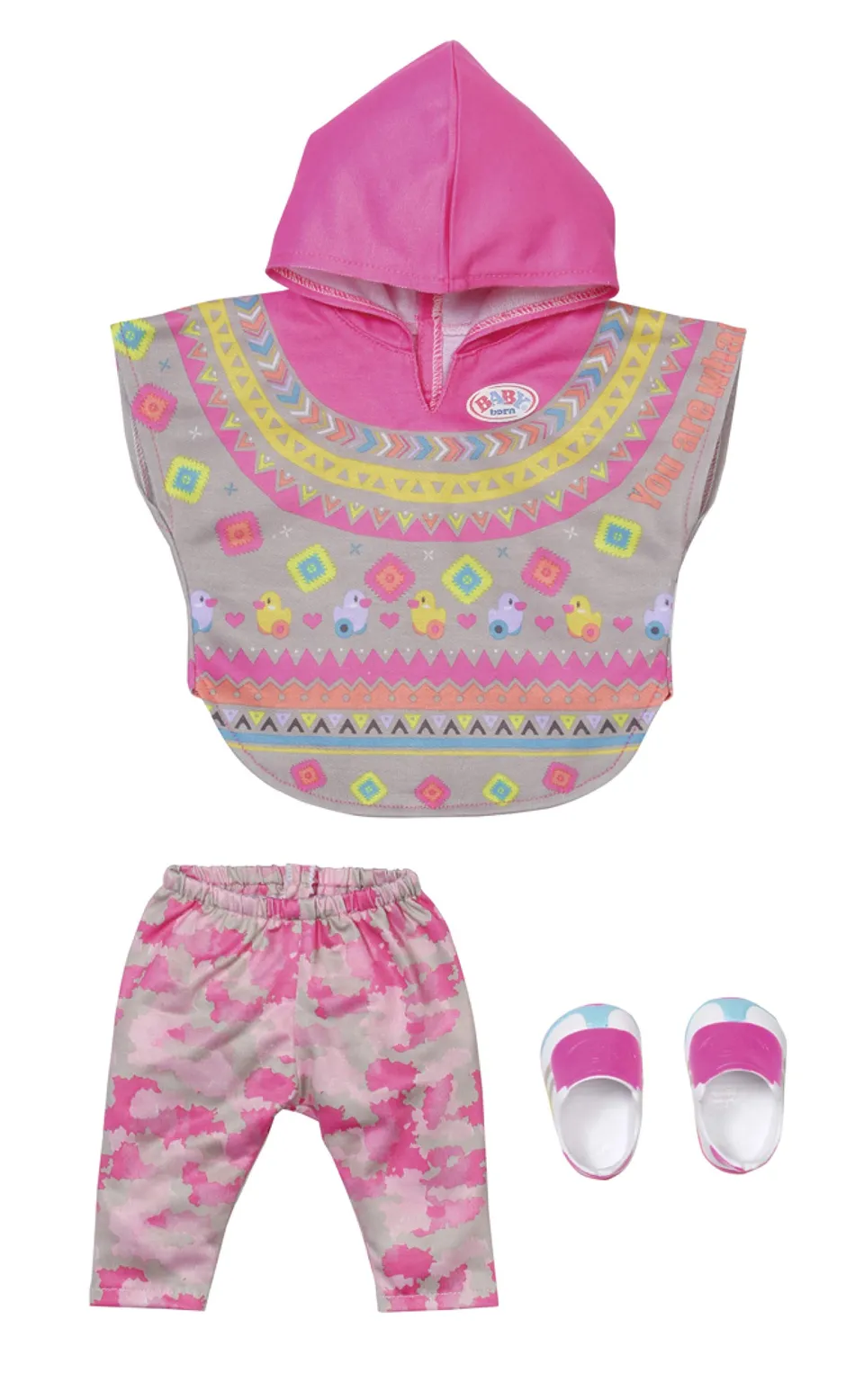 baby-born-deluxe-trendy-poncho-puppenkleidung-3-teilig-f-r-43-cm-puppen image 1