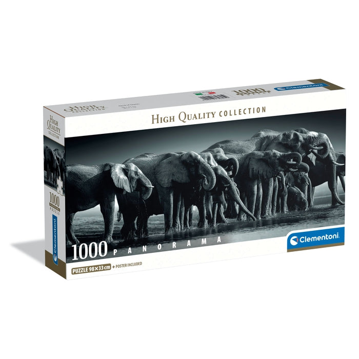 clementoni-herd-of-giants-puzzle-1000-teile-98-x-33-cm-panorama image 1