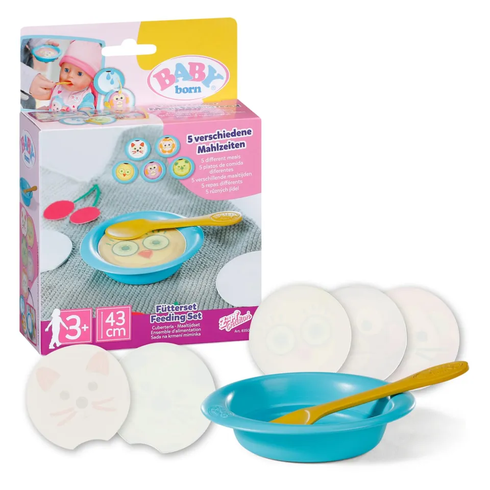 baby-born-essens-set-puppenzubeh-r-mit-teller-und-l-ffel-5-zauber-gerichte image 1