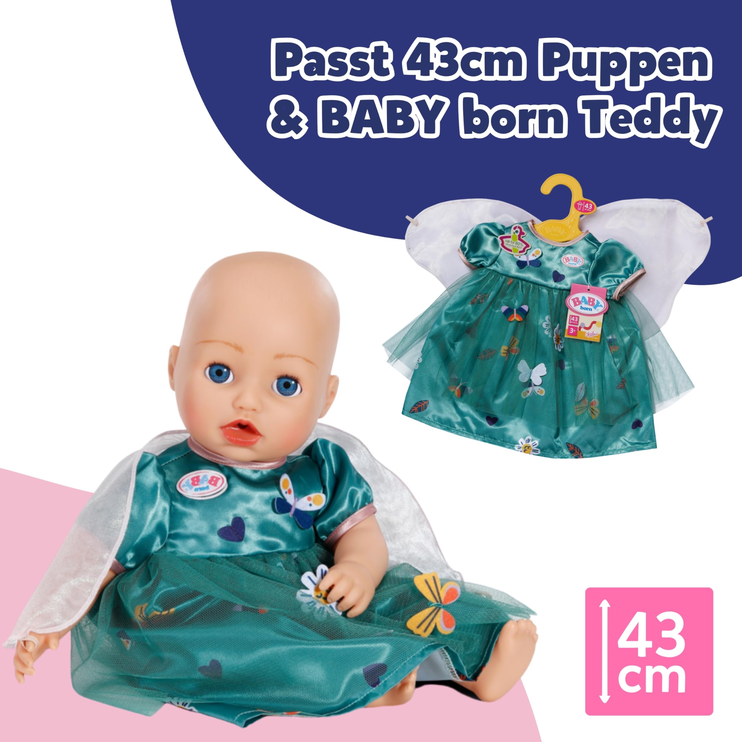 baby-born-feenkleid-mit-fl-geln-f-r-43-cm-puppen image 5