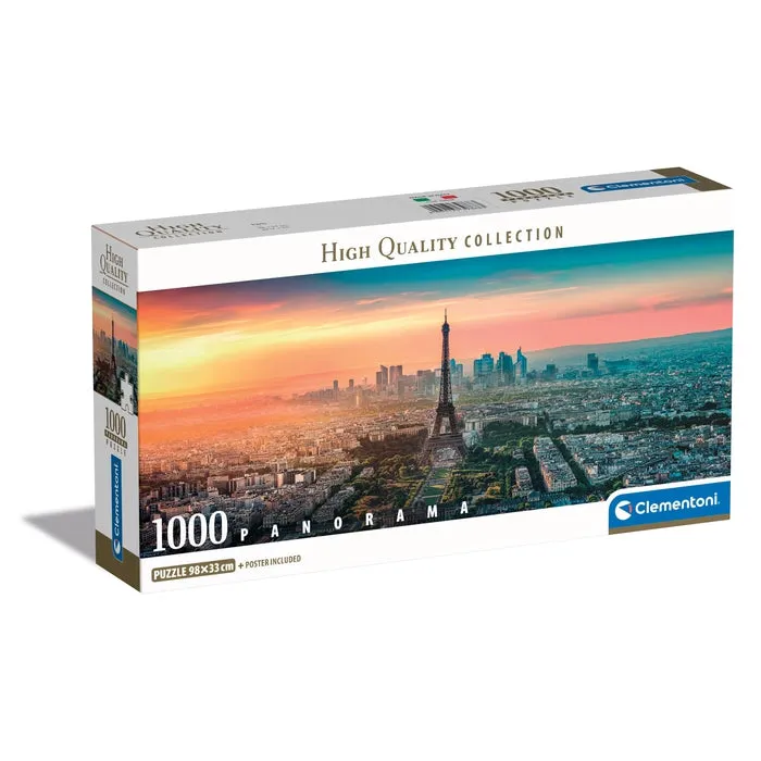 clementoni-paris-panorama-puzzle-1000-teile-98-x-33-cm image 1