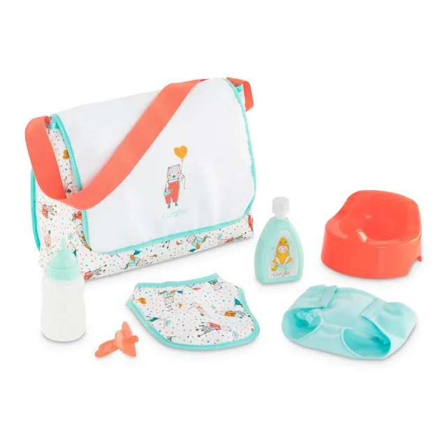 corolle-mon-grand-poupon-wickeltasche-puppenzubeh-r-7-teilig-36-42-cm image 1