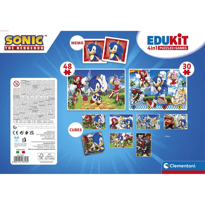clementoni-edukit-4-in-1-sonic-lernspiel-set-puzzle-memo-w-rfelpuzzle image 7