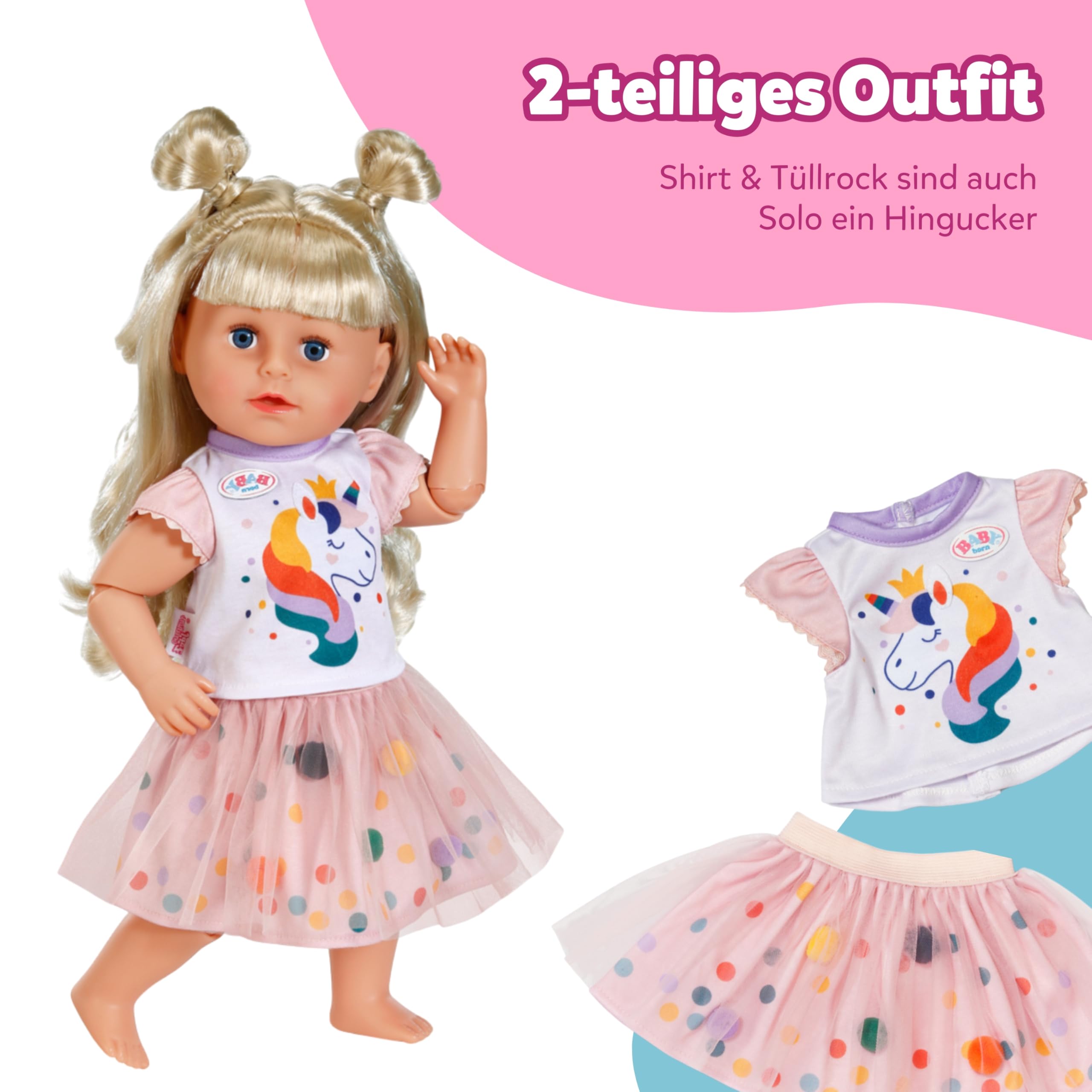 baby-born-einhorn-tutu-2-teilig-f-r-43-cm-puppen-mit-t-llrock image 4