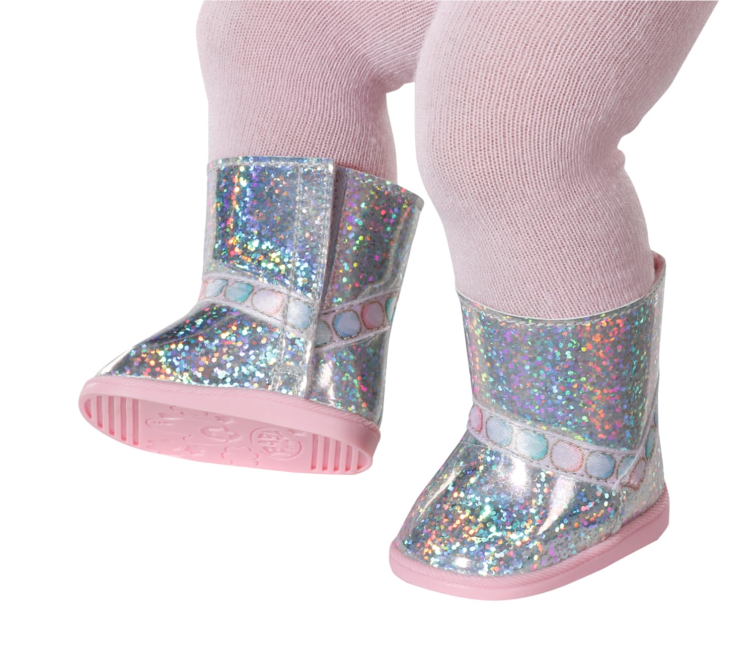baby-born-winterstiefel-niedrig-silber-831793-puppenschuhe-f-r-43cm-puppen image 2